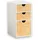 KESPER Organizer mit 3 Schubladen 14 x 16 x 27 cm Weiß