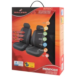 Walser Autositzbezug Mendoza anthrazit grau für zwei Vordersitze 6-teilig
