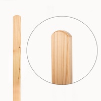 Mega-Holz Holzzaun Zaunlatten-Paket "Usedom" (gehobelt, Kopf gerundet) 2/9/90 cm 20 Stück, (Sparset, 20-St), Witterungsbeständig und langlebig. beige 90 cm