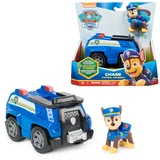 Spin Master International B.V. PAW Patrol, Polizei-Fahrzeug mit Chase-Figur (Sustainable Basic Vehicle/Basis Fahrzeug),