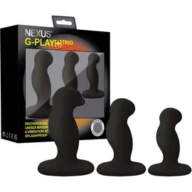 Nexus »G-Play+ Trio« Prostata-Vibrator-Set Schwarz