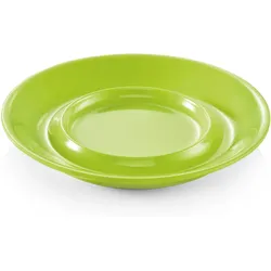 Campingbecher Untertasse SUMMER - Melamin - D: 14,5cm - grün