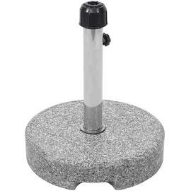 Mendler Schirmständer Granit 24 kg Grau