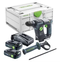 Festool BHC 18-Basic Akku Bohrhammer 18 V 1,8 J SDS Plus Brushless + 2x Akku 3,0 Ah + Ladegerät + Systainer