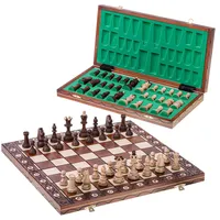SQUARE ENIX Square - Schach Schachspiel Consul + 2 x Extra Damen - Schachbrett aus Holz - 48 x 48 cm & Schachfiguren mit Gewicht