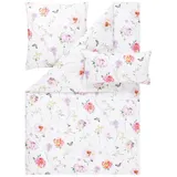 Estella Bettwäsche Mako Satin Aluna 155x220+Kissen 80x80 40x80 Floral multicolor, Baumwolle, 3 teilig, mako satin bettwäsche 155x220 sale warm baumwolle bettwäsche 155x220 bunt