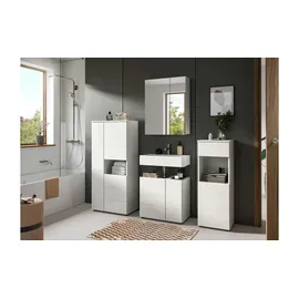 MID.YOU Midischrank Vira 60 x 133 cm Weiß