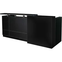 Jet-Line Büro Empfangstheke Philadelphia schwarz 2.5 m Büromöbel