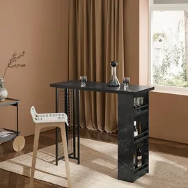 SoBuy Bartisch 120 x 50 x 105 cm Schwarz