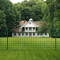 vidaXL Metallzaun 20 x 1,5 m grün