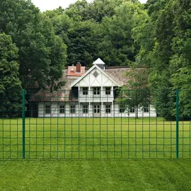vidaXL Metallzaun 20 x 1,5 m grün