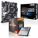 Memory PC Aufrüst-Kit Bundle Ryzen 5 5600 6X 3.5 GHz Prozessor, 8 GB DDR4, A520M-A II Mainboard (Komplett fertig zusammengebaut inkl. Bios Update und Funktionskontrolle)