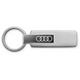 Audi Collection Audi Schlüsselanhänger Edelstahl Schlüsselring Keyring, mit Audi Ringe Emblem, silber
