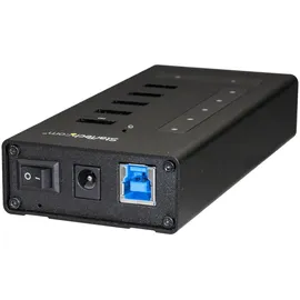 Startech StarTech.com USB Hub 7 Port - Metall - USB-A zu 3X USB-C und 1x USB-C - Schwarz