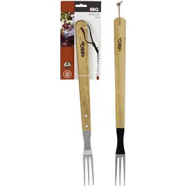 BBQ Collection Grillgabel 46 cm Edelstahl Holz silber/natur
