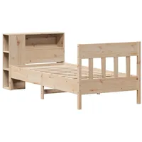 VidaXL Bücherregalbett ohne Matratze 75x190 cm Massivholz Kiefer
