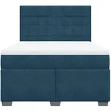 vidaXL Boxspringbett 140 x 200 cm Blau