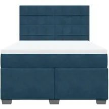 vidaXL Boxspringbett 140 x 200 cm Blau