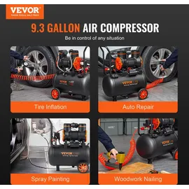 Mophorn Druckluftkompressor 1800W 35L 70dB