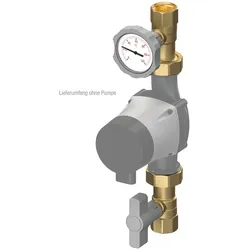 Flamco Pumpenabsperrset C 1", ohne Schwerkraftbremse M61122.1