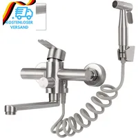 Wasserhahn Küche Wandmontage, Wandarmatur Küche Mit Spritzpistole, 360° Drehbare