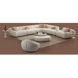 aea Komplettes Wohnzimmer Set modernes Ecksofa Sessel Couchtisch