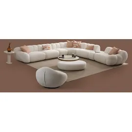aea Komplettes Wohnzimmer Set modernes Ecksofa Sessel Couchtisch