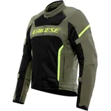 Dainese Air Frame 3, Textiljacke - Oliv/Schwarz/Neon-Gelb - 60