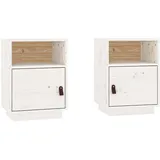 vidaXL Nachtschrank 40 x 34 x 55 cm Weiß