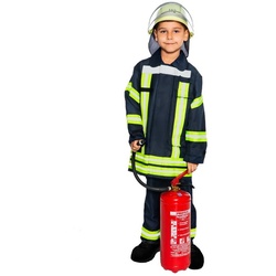 Maskworld Kostüm Feuerwehrmann, Originalgetreues Feuerwehrkostüm von MASKWORLD blau 104
