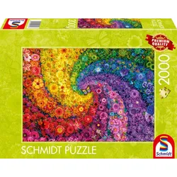 Schmidt Spiele Kunterbunter Blütenwirbel, 2000 Stück(e), Flora & Fauna, 12 Jahr(