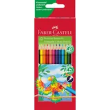 Faber-Castell Dreikant Buntstift sortiert, 12er-Set, Kartonetui (116512)