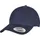 Flexfit 5-Panel Premium Curved Visor Snapback Cap blau Einheitsgröße