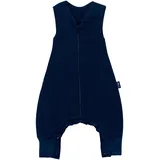 Alvi 4-Season Mull Sleep-Overall Schlafsack mit Füßen, Größe:70, Design:Poseidon