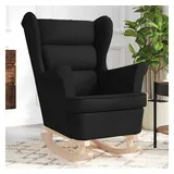 vidaXL Schaukelsessel 74 x 90 x 102 cm Schwarz