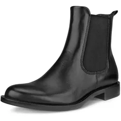 Chelseaboots ECCO "SARTORELLE 25", Damen, Gr. 43, schwarz, Leder, klassisch, Schuhe, Schlupfboots, Stiefelette, Basic, Blockabsatz, zum Schlupfen