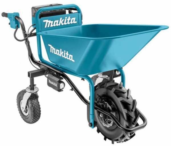 Makita DCU180 - Elektrische Motorschubkarre auf Rädern - mit Wanne - SOLO - OHNE AKKU UND LADEGERÄT