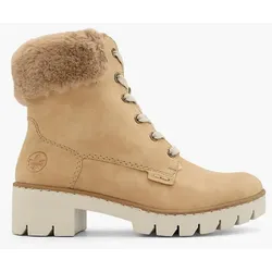 Schnürstiefelette - Damen - beige - 38