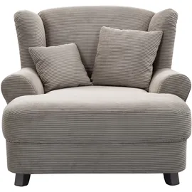 Home Affaire XXL-Sessel HOME AFFAIRE "Oase, B: 120 cm, Sitzhöhe: 50 cm - OTTO. Verlässliche Qualität.", grau (taupe), B:120cm H:101cm T:142cm, 100% Polyester, Sessel, XXL-Sessel, mit 2 Zierkissen & Massivholzfüße, Topseller