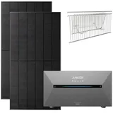 Anker SOLIX 1.000 W Balkonkraftwerk Solarbank Pro 2 mit 2×500W LUXEN Modulenmit Halterung für Balkongeländer