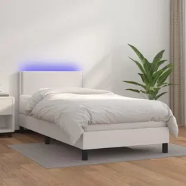 vidaXL Boxspringbett 100 x 200 cm Weiß