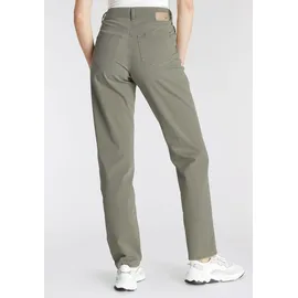 MAC Bequeme Jeans "Stella", Damen, Gr. 42, Länge 30, grün (light khaki), Denim/Jeans, Obermaterial: 98% Baumwolle, 2% Elasthan, comfort fit knöchellang, Jeans, Gerader Beinverlauf