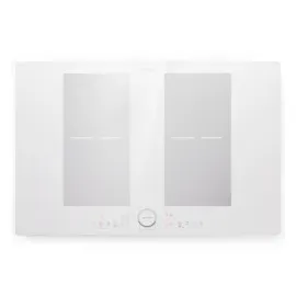 Klarstein Delicatessa 77 Flex Einbaukochfeld Induktion 4 Zonen 7000W Glaskeramik Weiß