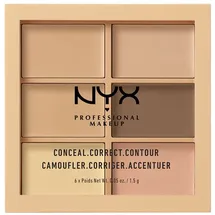NYX Professional Makeup Conceal. Correct. Contour Konturen- und Concealer-Palette Farbton 01 Light 6 x 1.5 g