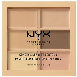 NYX Professional Makeup Conceal. Correct. Contour Konturen- und Concealer-Palette Farbton 01 Light 6 x 1.5 g