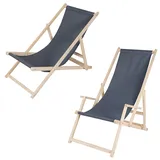 Strandstuhl Strandliege Liegestuhl Gartenliege Klappbar Sonnenliege Holz Faltbar