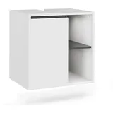 Vicco Waschbeckenunterschrank Viola Weiß/grau, 60 x 60 cm mit offenen Regalen