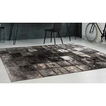 calo-deluxe »Rankel 205 Lederteppich« rechteckig 5 mm Höhe farbige Patchwork Unikate, echtes Rinderfell, Wohnzimmer