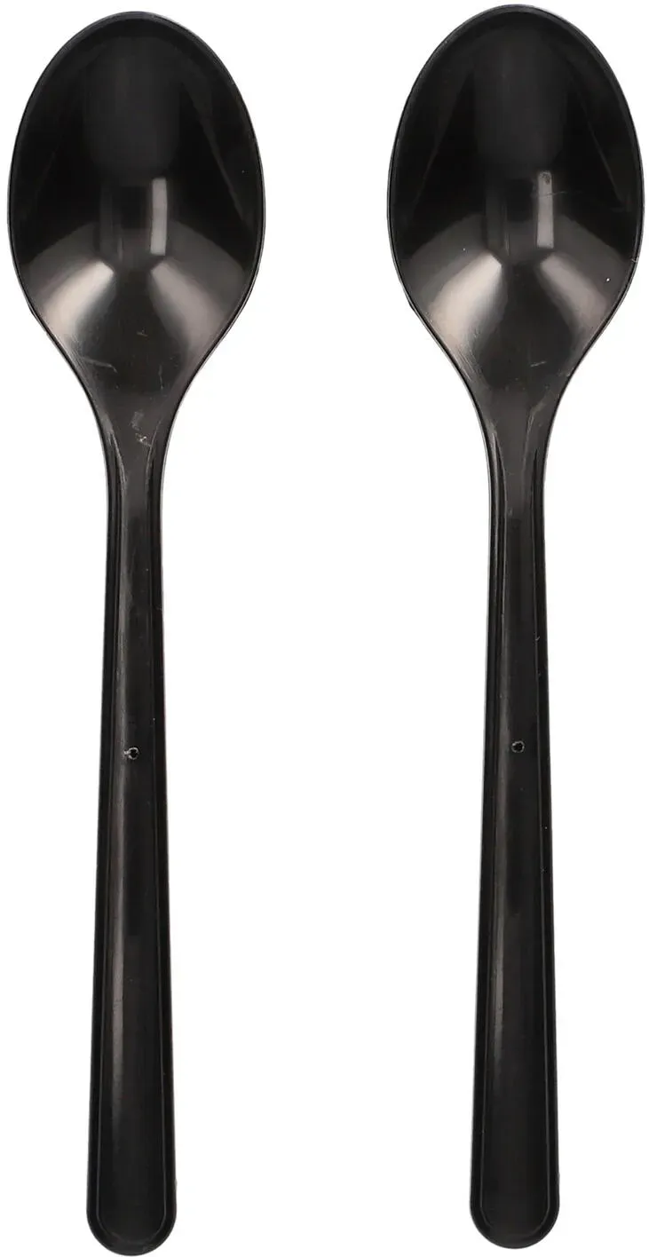 BIO-Kaffeelöffel Mehrweg 130mm aus BIO-PP extra stabil schwarz, 50 Stk.
