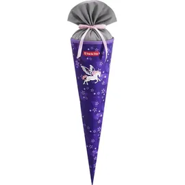 Step By Step Schultüte ,mit eingenähtem Bändchen - lila,
